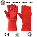 Cow Split Leather Welding Gloves From Gaozhou Factory, China with Ce Approval